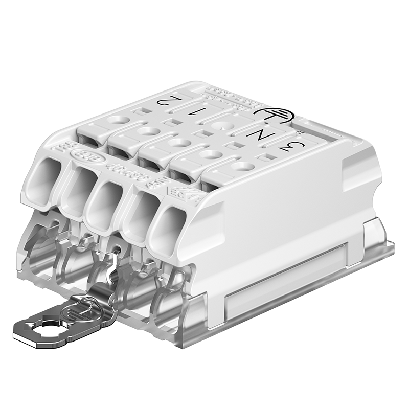 Compact Rast5 Screw Fix 3-N-ES-1-2 EB terminal block